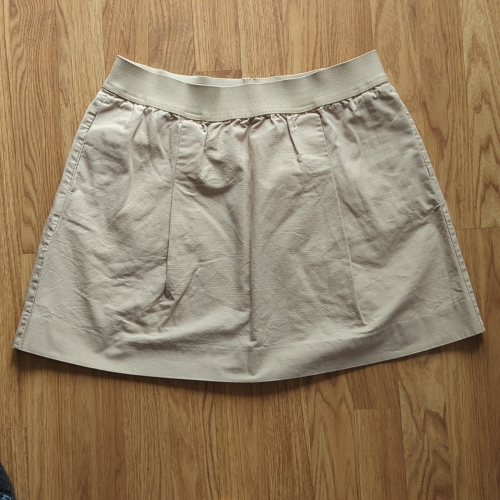 Jcrew 100%‎ cotton skirt Nude Beige